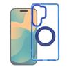 Etui na Samsung S26 Frame Circle Stand zgodne z MagSafe granatowe