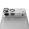Szkło hartowane na aparat do iPhone 17 PRO AR+AF Full Metal srebrne
