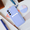 Futerał CARD CASE do SAMSUNG A54 5G fioletowy