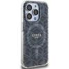 GUESS futerał do IPHONE 15 Pro Max kompatybilny z MagSafe GUHMP15XHGCUSTGK (IML GCUBE) czarny