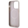 GUESS futerał do IPHONE 14 Pro kompatybilny z MagSafe GUHMP14LHGCFSEP (CUBE Stripes) różowy