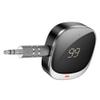 Adapter AUX bluetooth Jack 3,5 mm Hoco z wyświetlaczem E80 czarny