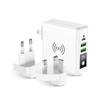 Wielofunkcyjna ładowarka Forcell F-Energy 4w1 2 x USB A + USB C 15W + power bank 8000mAh + ładowanie bezprzewodowe biała