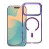 Futerał do Samsung A56 Frame Clear Hybrid Mag Cover zgodny z MagSafe fioletowy