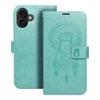 Etui z klapką na iPhone 16 PLUS Mezzo Book łapacz snów zielone