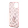 KARL LAGERFELD futerał do IPHONE 15 KLHCP15SHNCMKLP (Monogram) różowy