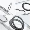 Etui na Samsung S26 ULTRA Frame Circle Stand zgodne z MagSafe czarne