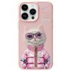 NIMMY futerał COOL&CUTE 2.0 Cat do IPHONE 15 Pro różowy
