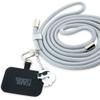 KARL LAGERFELD zawieszka KLUCNMSCKIG (Crossbody Cord Choupette) szary