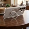 Etui na Samsung A36 Frame Circle Stand zgodne z MagSafe transparentne