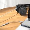 Adapter AUX USB C (męski) do Jack 3,5 mm (żeński) Hoco UPA32C złoty