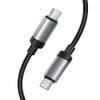 Kabel USB C do USB C Hoco 3A 60W 1 m X117 czarny