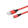 Kabel USB A do Lightning Hoco 1 m X14 czerwono czarny