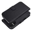 Etui z klapką na iPhone 17 PRO MAX antykradzieżowe 4Card RFID tech fabric czarne