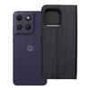 Etui z klapką na Motorola G17 4Card RFID antykradzieżowe tech fabric czarne