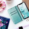 Etui z klapką na Samsung A12 / M12 Mezzo Book mandala zielone