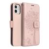 Etui z klapką na iPhone 12 / 12 PRO Mezzo Book drzewo złoto-różowe