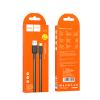 Kabel USB A do USB C Hoco 3A 1 m X69 czarno biały