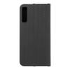 Etui z klapką na Samsung A7 2018 Luna Book Carbon czarne
