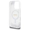 GUESS futerał do IPHONE 16 Pro kompatybilny z MagSafe GUHMP16LRGRGES (Resin Gradient Glitter) silver