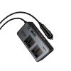 Rozdzielacz gniazda zapalniczki Hoco 2 porty max 200W PD66W/1C2A Z66 czarna