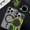 Etui na Samsung S25 Forcell F-Protect Levels Dual Layer 4D technology zgodne z MagSafe Military Drop-Test cyber green