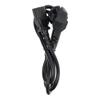 Kabel zasilający do komputera PC / drukarka / monitor 230V 16A 1 m czarny