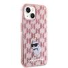 KARL LAGERFELD futerał do IPHONE 15 KLHCP15SHNCMKLP (Monogram) różowy