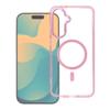 Futerał do Samsung A37 Frame Cleear Hybrid Mag Cover zgodny z MagSafe pudrowy róż