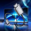 Kabel USB C do HDMI Hoco 4K 30Hz 2 m UA27 stalowy szary