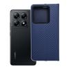 Etui z klapką na Xiaomi 14T PRO Luna Book Carbon niebieskie