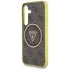 GUESS futerał do SAMSUNG S25 GUHMS25SHG4PRTGW (Magnetic IML Metal Glitter 4G Circle Triangle) brązowy