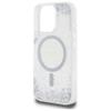 GUESS futerał do IPHONE 16 Pro kompatybilny z MagSafe GUHMP16LRGRGES (Resin Gradient Glitter) silver