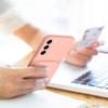 Futerał do Samsung A25 5G Card Case różowy