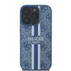 GUESS futerał do IPHONE 16 Pro kompatybilny z MagSafe GUHMP16LP4RPSB (4G Printed Stripes) niebieski