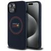 RED BULL futerał do IPHONE 14 kompatybilny z MagSafe RBHMP14S24SIILVR (Silicone red Ring) navy