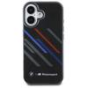 BMW futerał do IPHONE 16 BMHCP16S23HTRAK (Motorsport IML Random Stripes) black