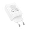 Ładowarka sieciowa do telefonu Hoco 2 x USB C + USB A QC3.0 PD 3A 35W N33 biała
