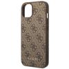 GUESS futerał do IPHONE 14 Plus GUHCP14MG4GFBR (4G Gold Logo) brązowy