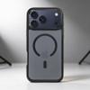 Etui na iPhone 17 Pro / 18 Pro (low camera edge) Forcell F-Protect Smoke Hybrid Premium zgodne z MagSafe czarne 0INT