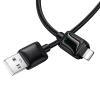 Kabel USB A do Lightning Hoco 2,4A 1,2 m z LCD U146 czarny