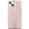 GUESS futerał do IPHONE 15 GUHCP15SH4PSEGP (4G Gold Stripe) różowy