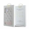 GUESS futerał do IPHONE 16 GUHCP16SG4GLPI (4G PU Bottom Stripe) różowy