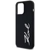 KARL LAGERFELD futerał do IPHONE 14 Pro Max KLHCP14XSCMSMVK (Silicone Sign Metal Logo) czarny