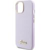 GUESS futerał do IPHONE 13 / 14 / 15 GUHCP15SPGMCSL (Glitter Glossy Script) liliowy