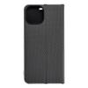 Etui z klapką na iPhone 15 Luna Book Carbon czarne