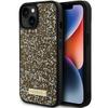 GUESS futerał do IPHONE 13 / 14 / 15 GUHCP15SPFGSBSD (Rhinestone Metal Logo) żółty