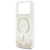 GUESS futerał do IPHONE 17 Pro kompatybilny z MagSafe GUHMP17LRGRGED (Resin Bottom Glitter) złoty