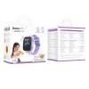 Smartwatch dla dzieci 1,69" 4G GPS z funkcją rozmowy Hoco Y108 fioletowy
