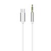 Kabel AUX Typ C (męski) do Jack 3,5 mm (męski) biały